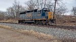 CSX 6415 comes back light.